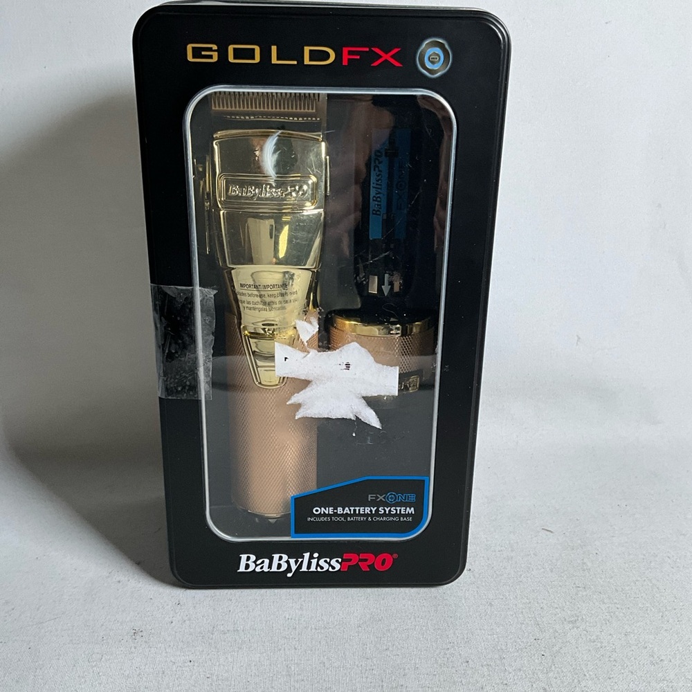 BaBylissPRO GoldFX Cordless Clipper - Gold and Black